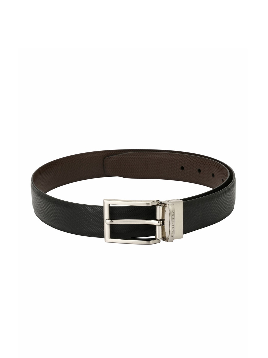 

Pacific Gold Men Black & Brown Reversible Solid Belt