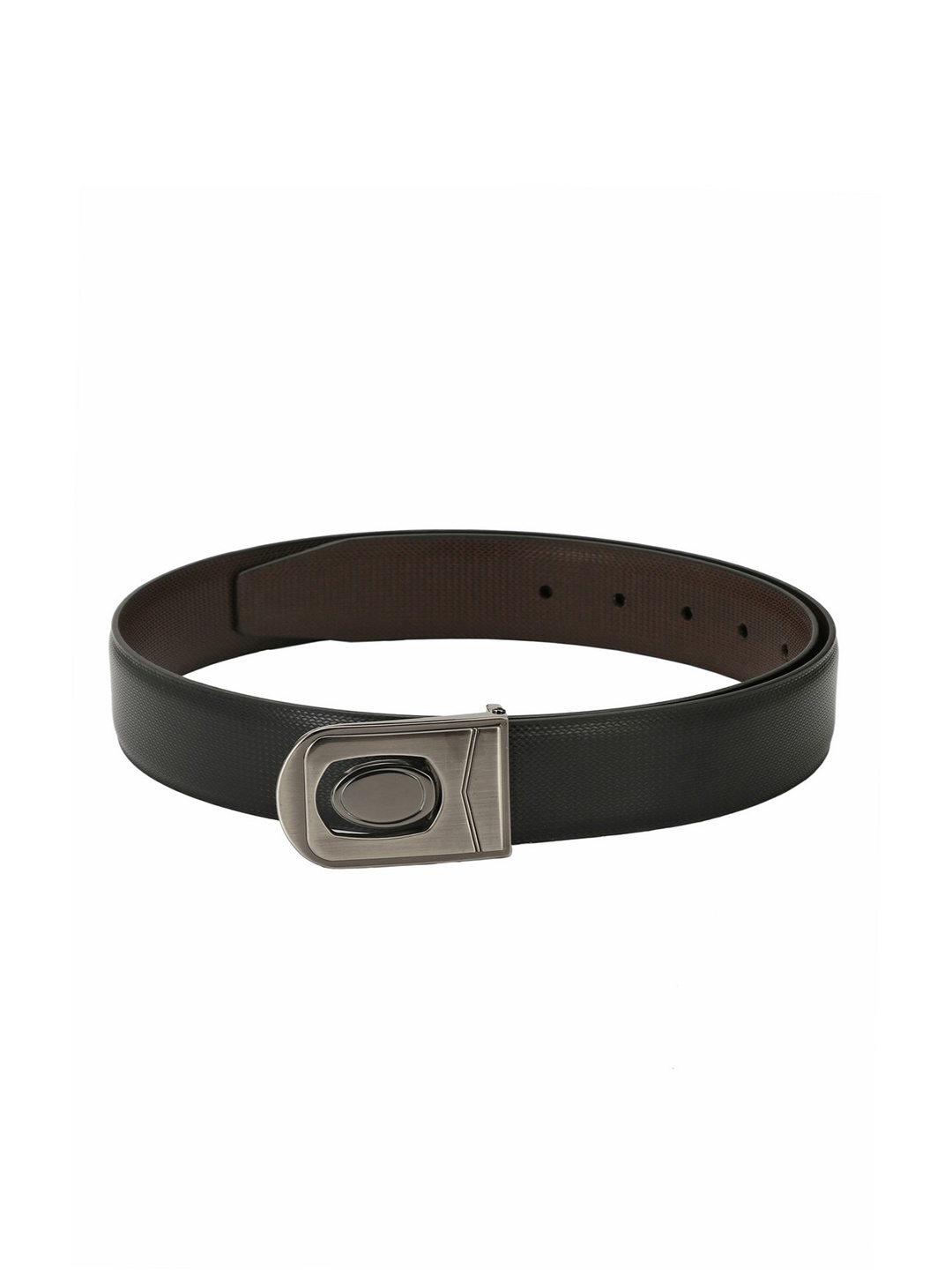 

Pacific Gold Men Black & Brown Solid Belt