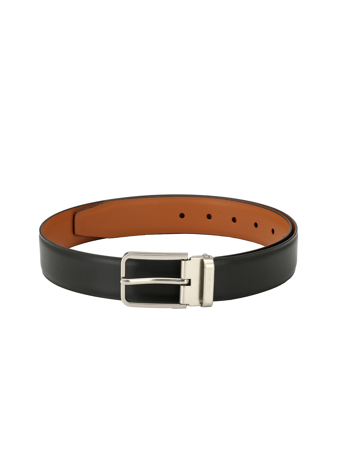 

Pacific Gold Men Black & Brown Solid Reversible Belt