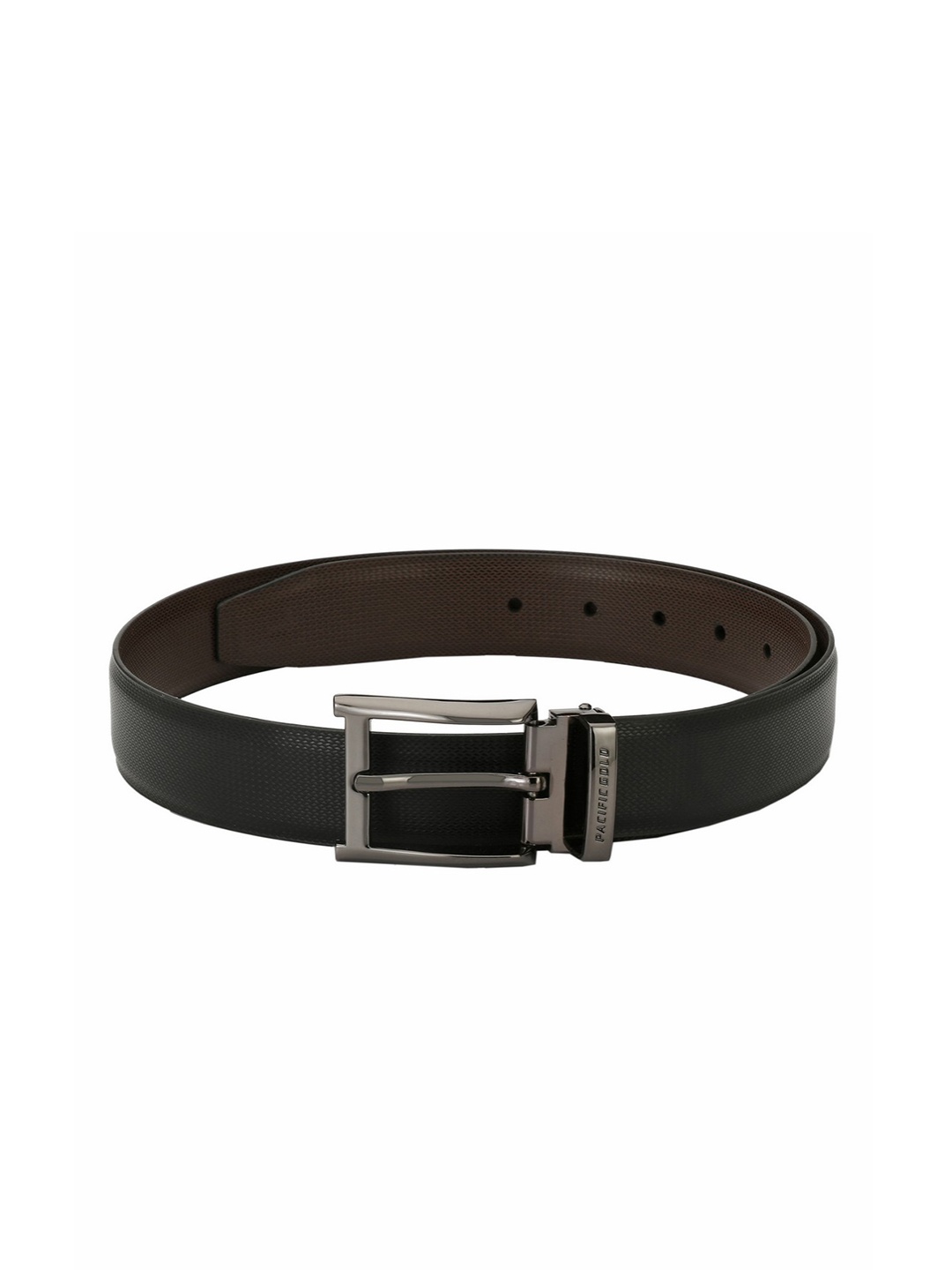 

Pacific Gold Men Black & Brown Reversible Solid Belt