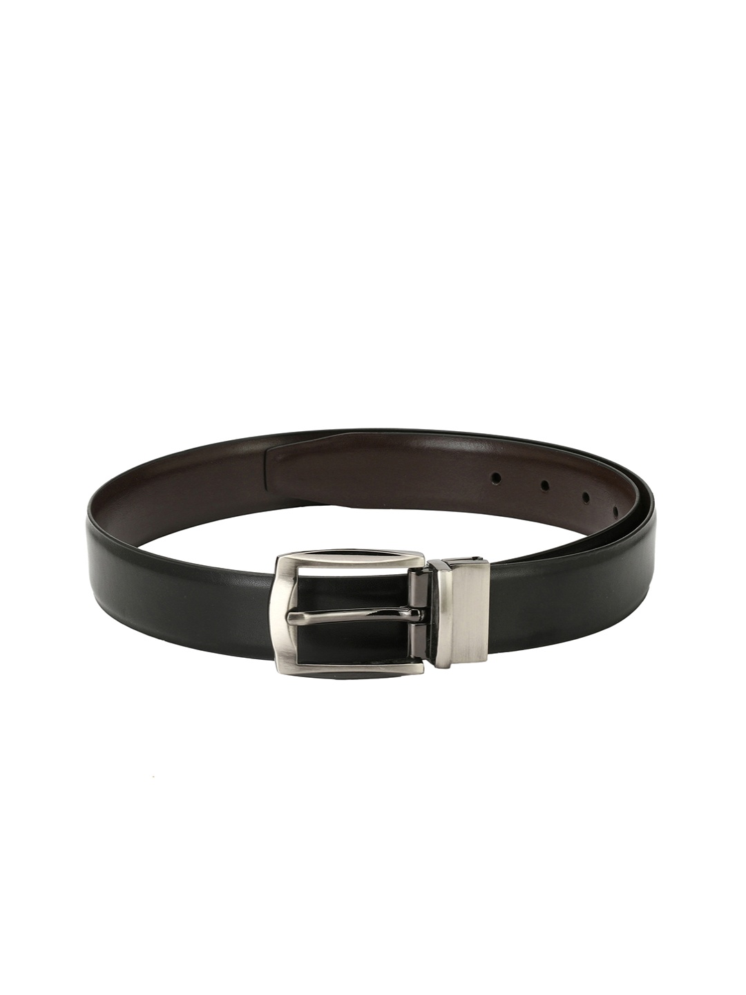 

Pacific Gold Men Black & Brown Solid Reversible Belt