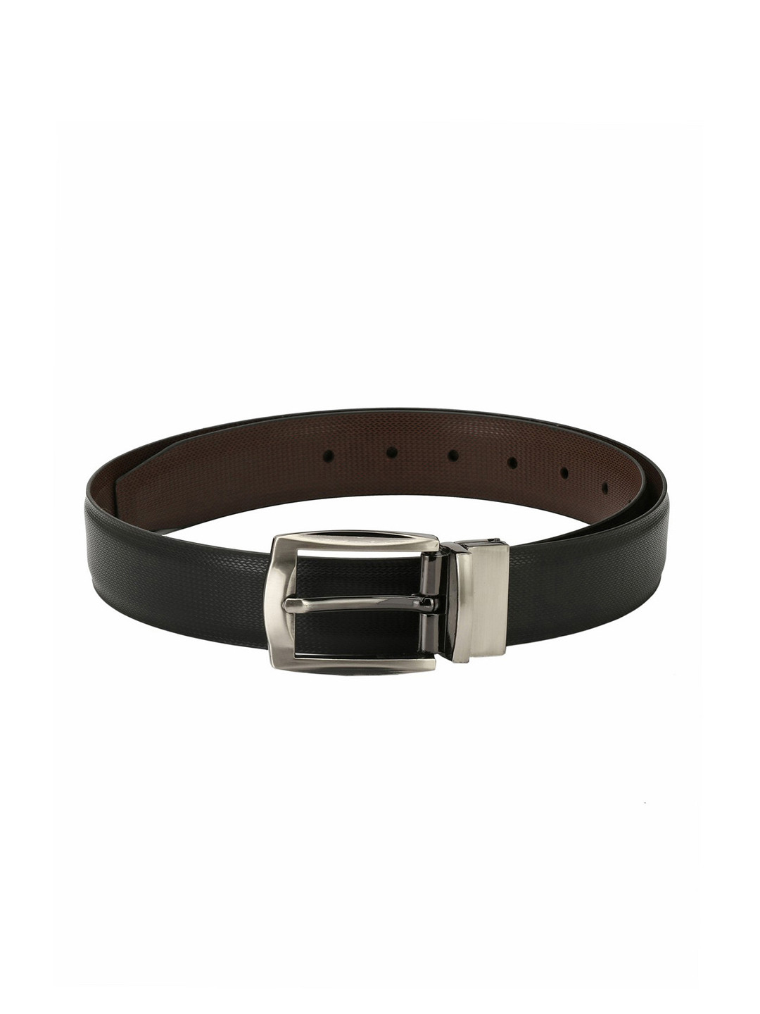 

Pacific Gold Men Black & Brown Reversible Solid Belt