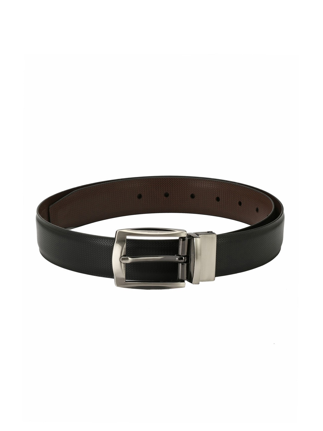 

Pacific Gold Men Black & Brown Solid Belt