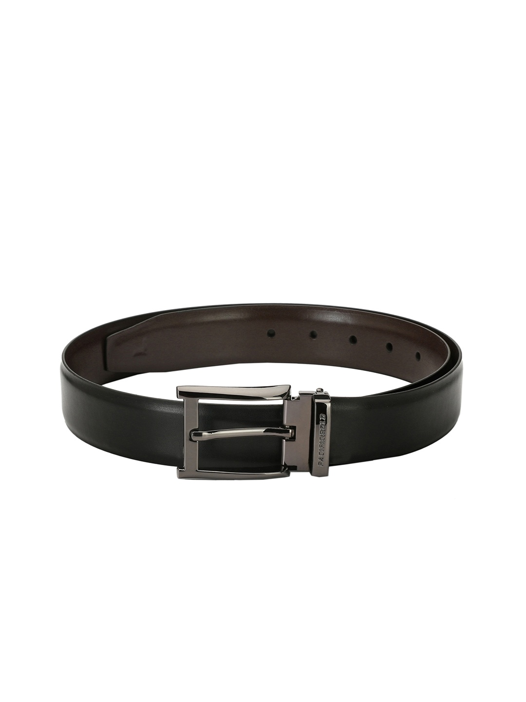 

Pacific Gold Men Black & Brown Solid Reversible Belt