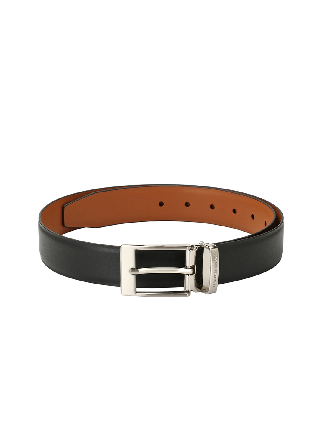 

Pacific Gold Men Black & Brown Solid Reversible Belt