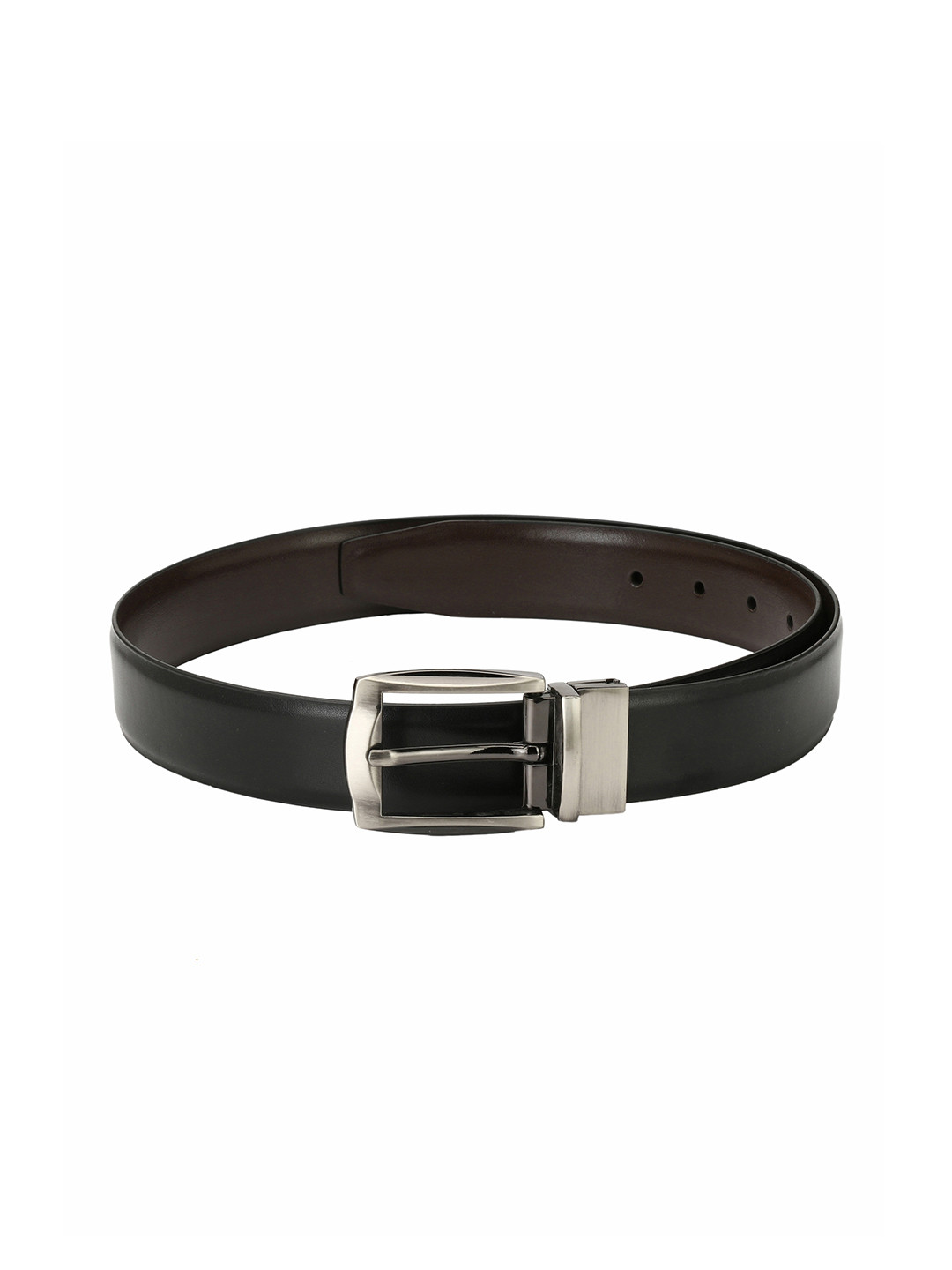 

Pacific Gold Men Black & Brown Reversible Solid Belt
