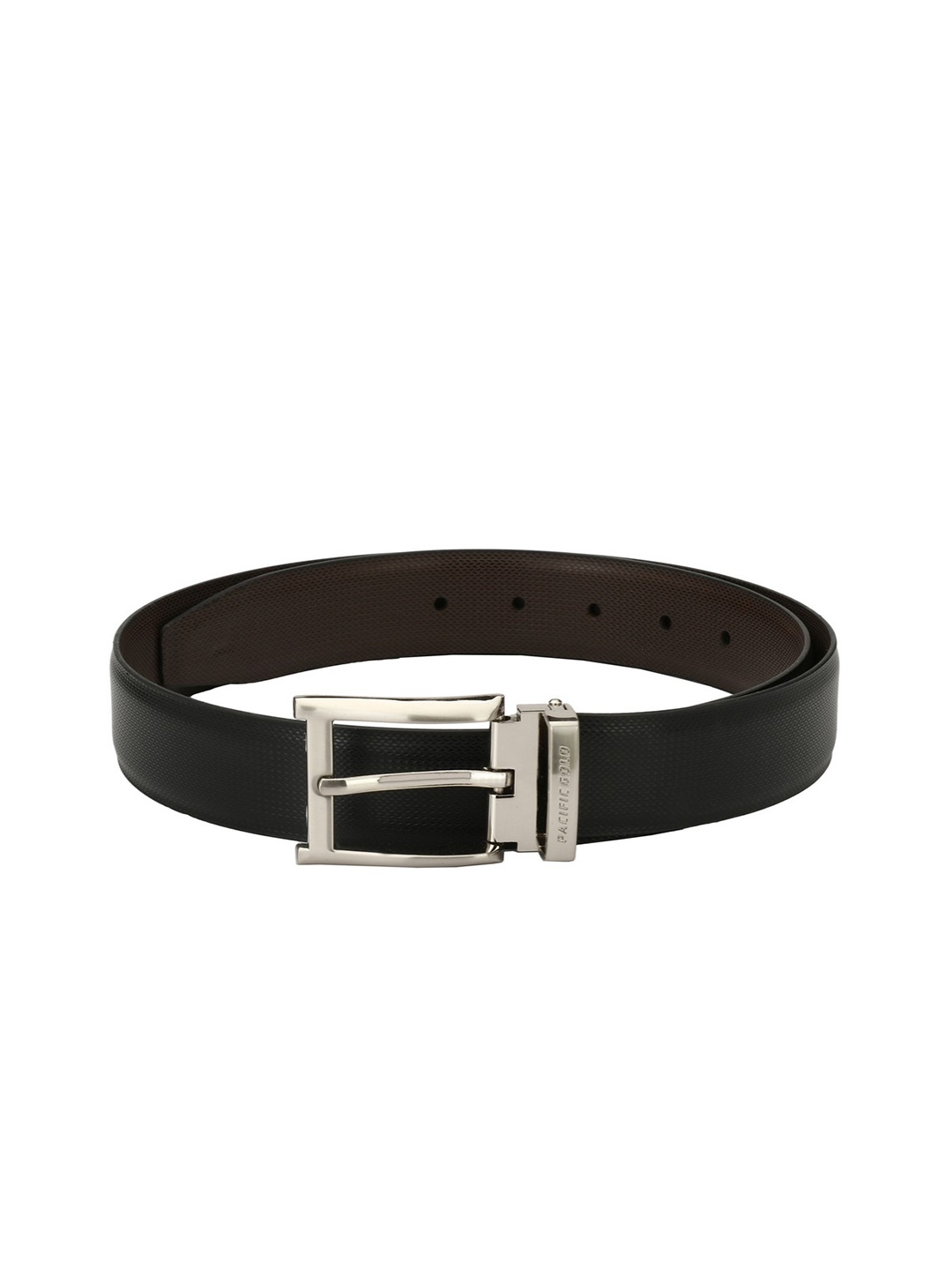 

Pacific Gold Men Black & Brown Reversible Solid Belt