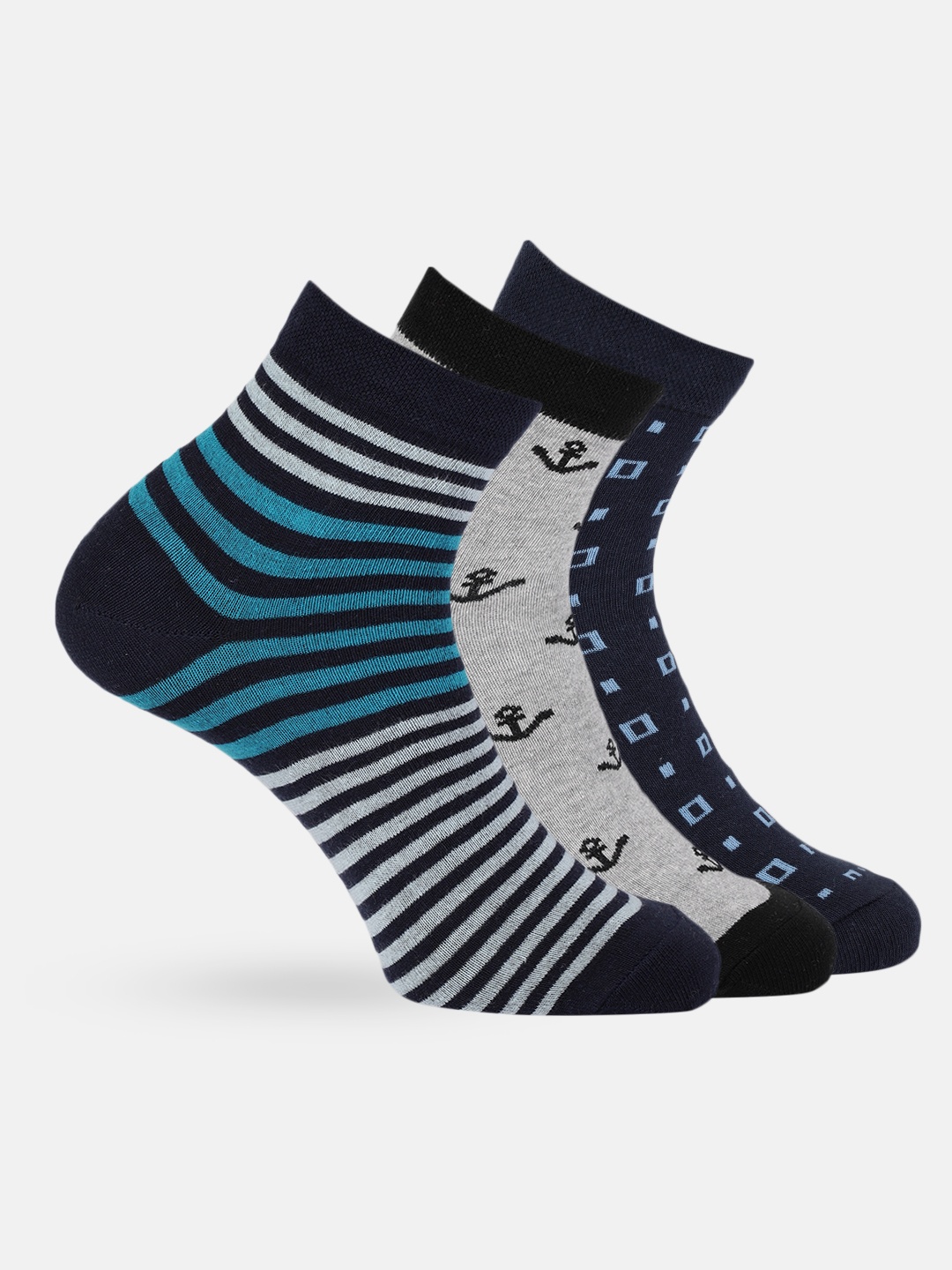 

Mast & Harbour Men Set of 3 Socks, Multi