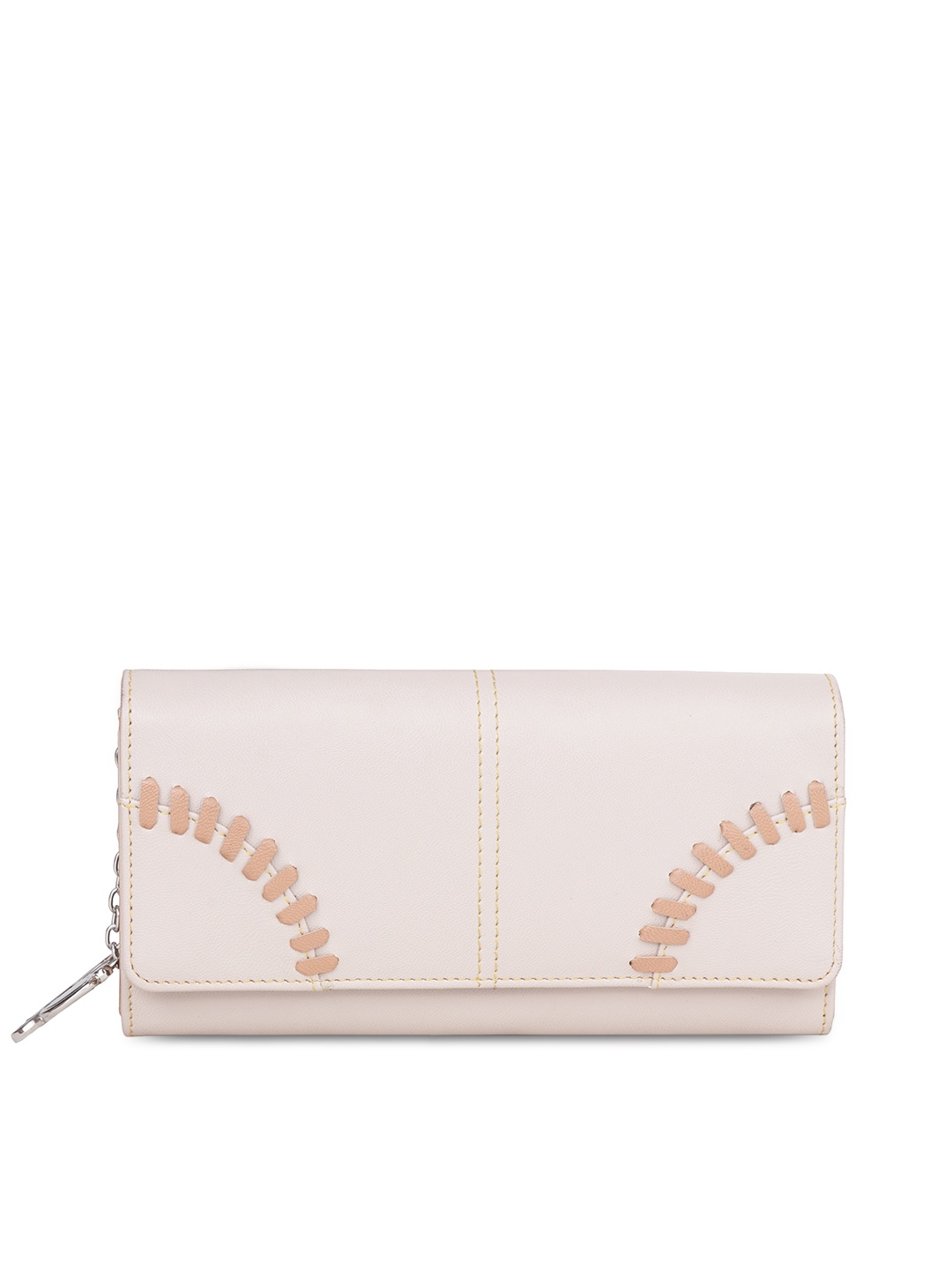 

Butterflies Women Cream-Coloured Solid Two Fold Wallet