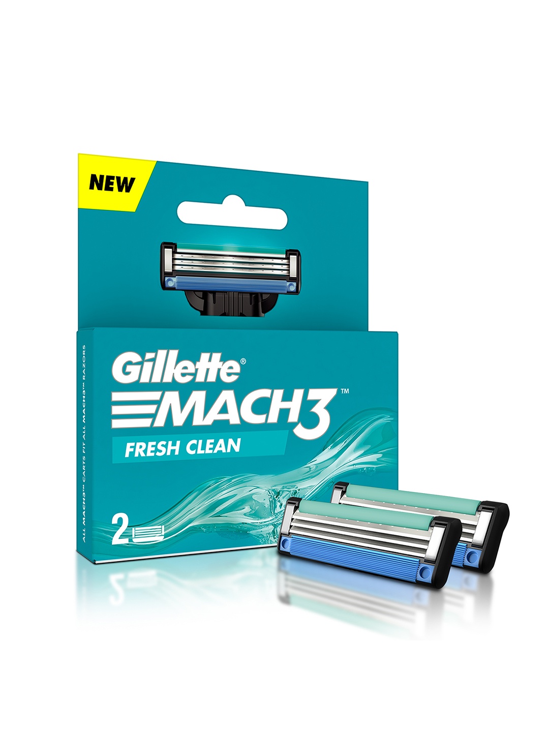 

Gillette Mach3 Men Pack of 2 Cartridges, Black