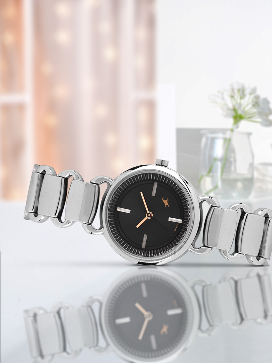 

Fastrack Women Black Dial Watch 6117SM01
