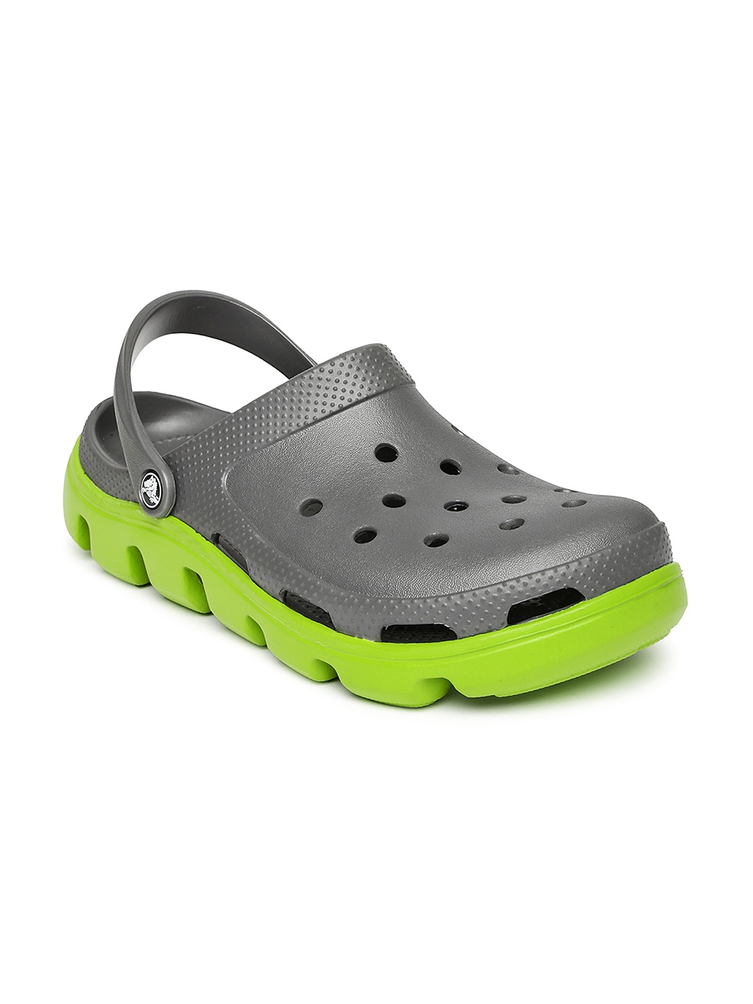

Crocs Unisex Grey Duet Sport Cut-Work Clogs