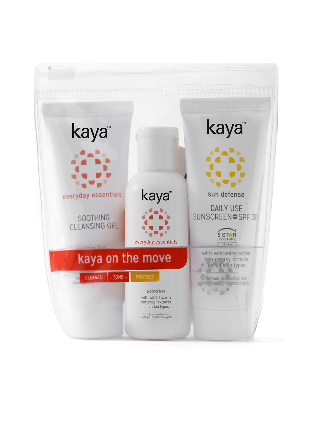 

Kaya On The Move Kit - Cucumber Extract & Vitamin B3 - All Skin Types, White