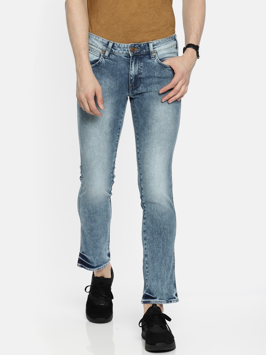 

Wrangler Men Blue Slim Fit Low-Rise Clean Look Stretchable Jeans
