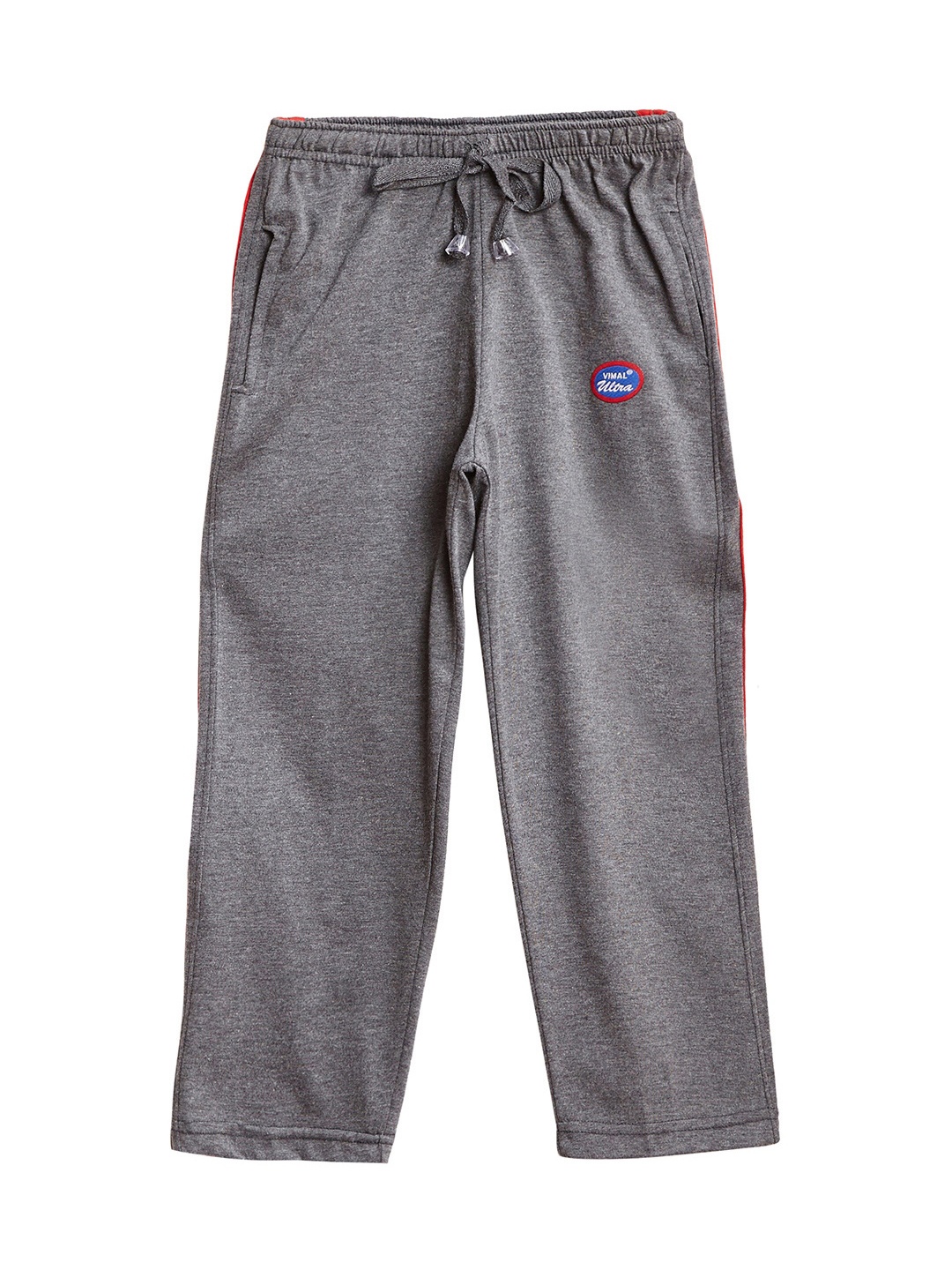 

VIMAL JONNEY Girls Grey Solid Slim Fit Trackpants