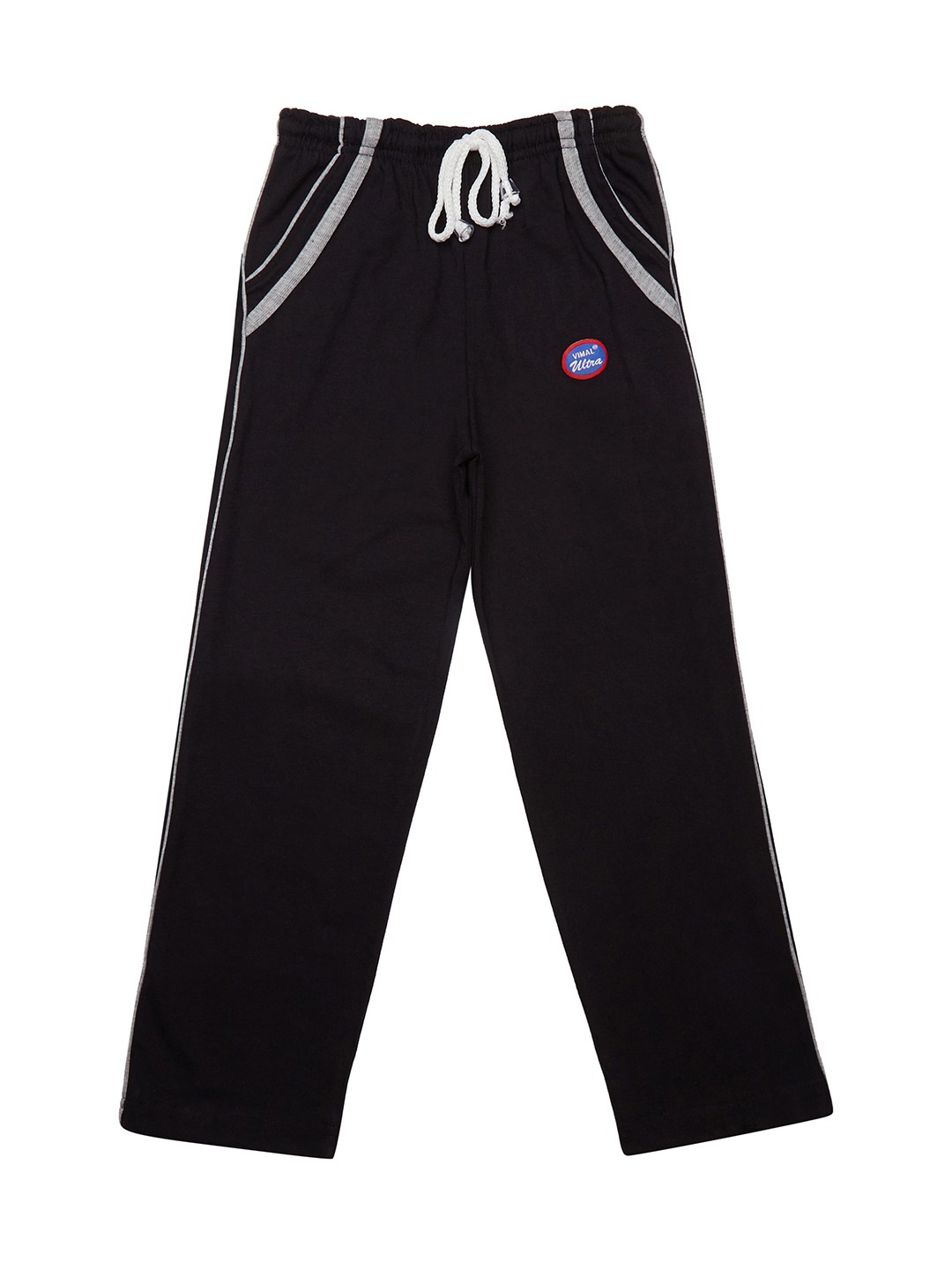 

MACK JONNEY Girls Black Solid Slim Fit Trackpants