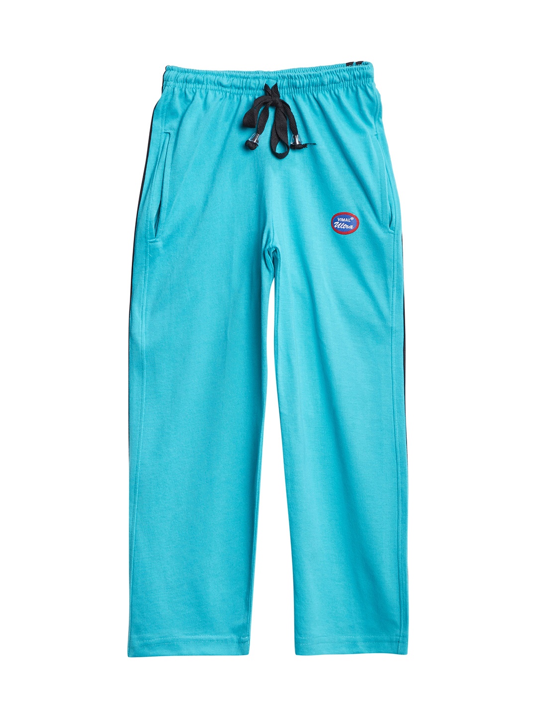 

MACK JONNEY Girls Blue Solid Slim Fit Trackpants
