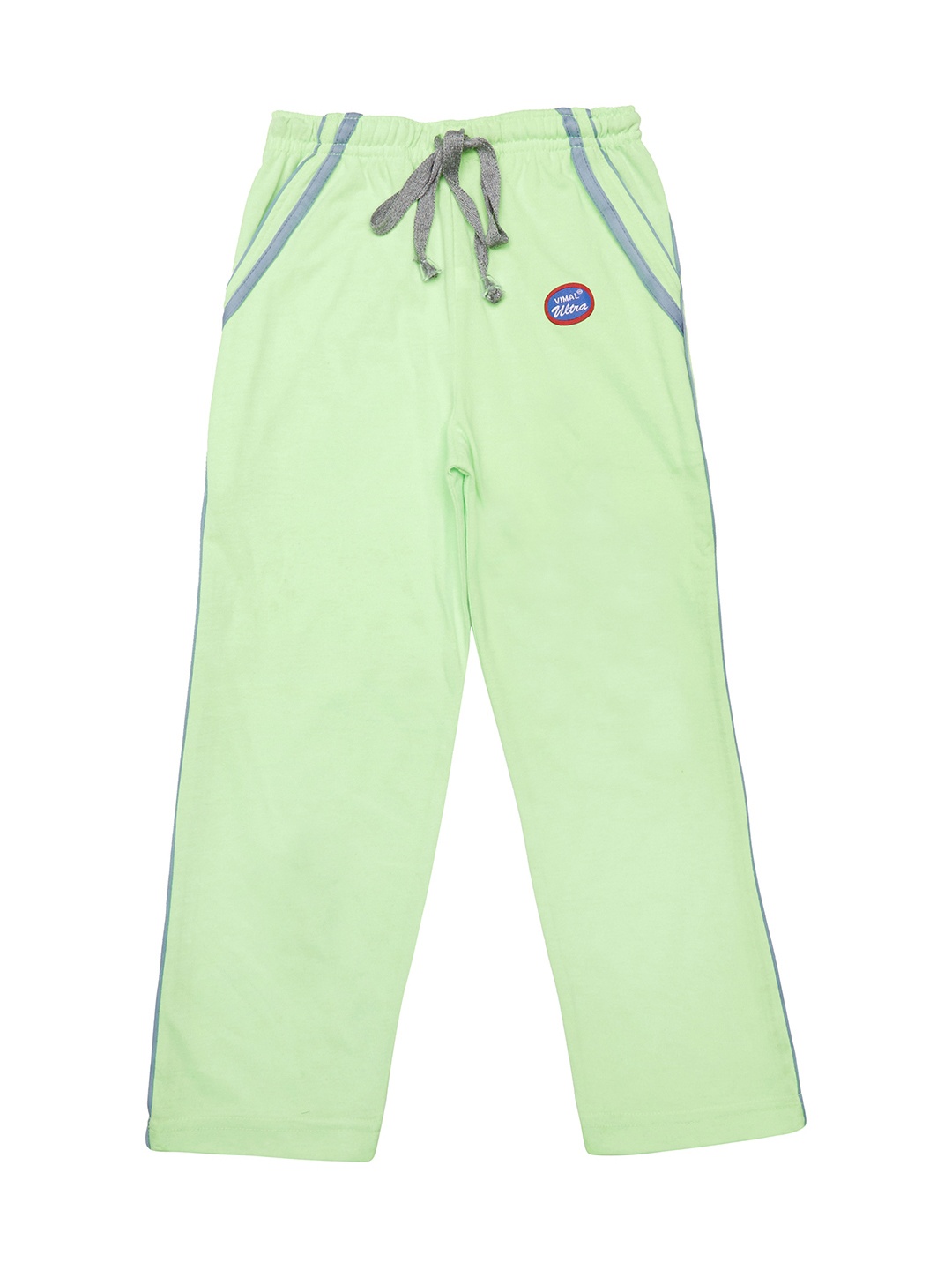 

VIMAL JONNEY Girls Green Solid Slim Fit Trackpants