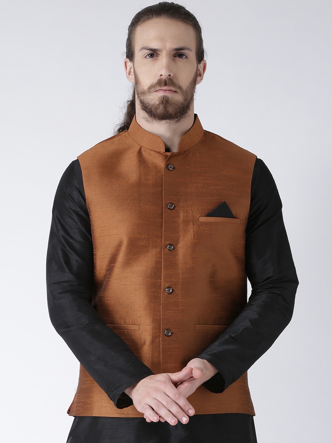 

Deyann Men Copper Nehru Jacket