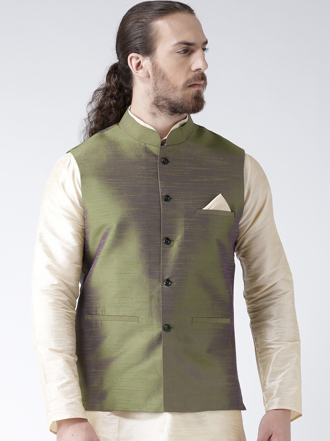 

Deyann Men Green Nehru Jacket