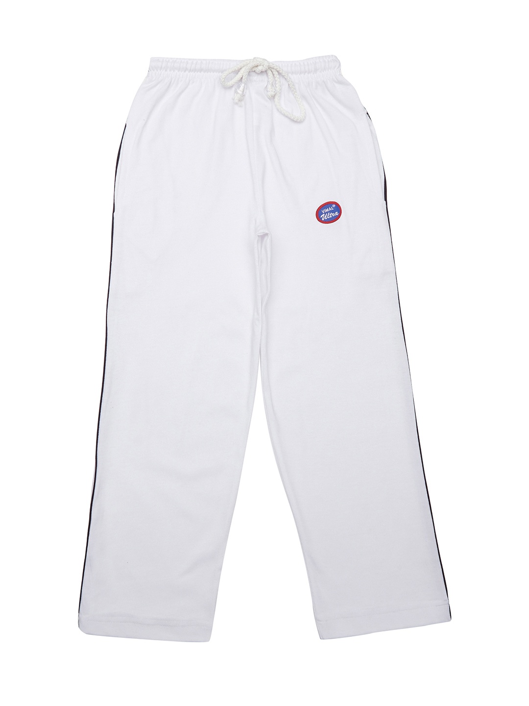 

VIMAL JONNEY Boys White Solid Slim Fit Track Pants