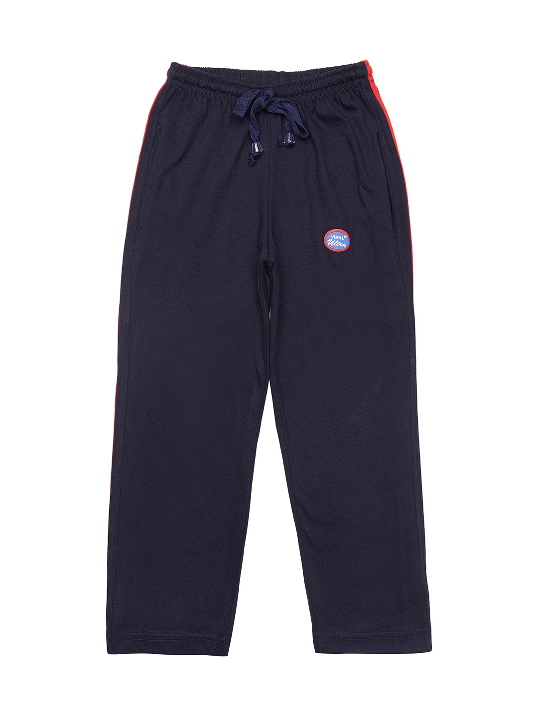 

MACK JONNEY Boys Navy Blue Solid Track Pants
