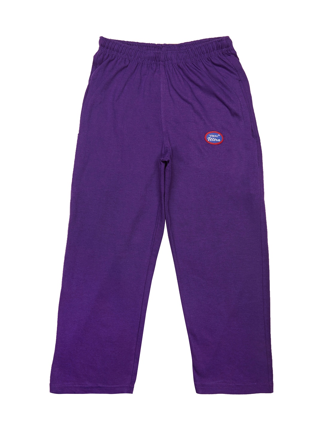 

MACK JONNEY Boys Purple Solid Slim Fit Track Pants