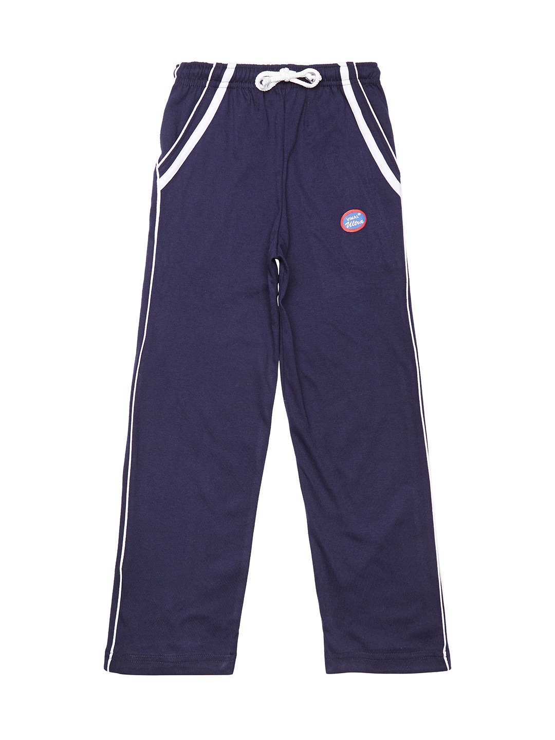 

MACK JONNEY Boys Navy Blue Solid Track Pants