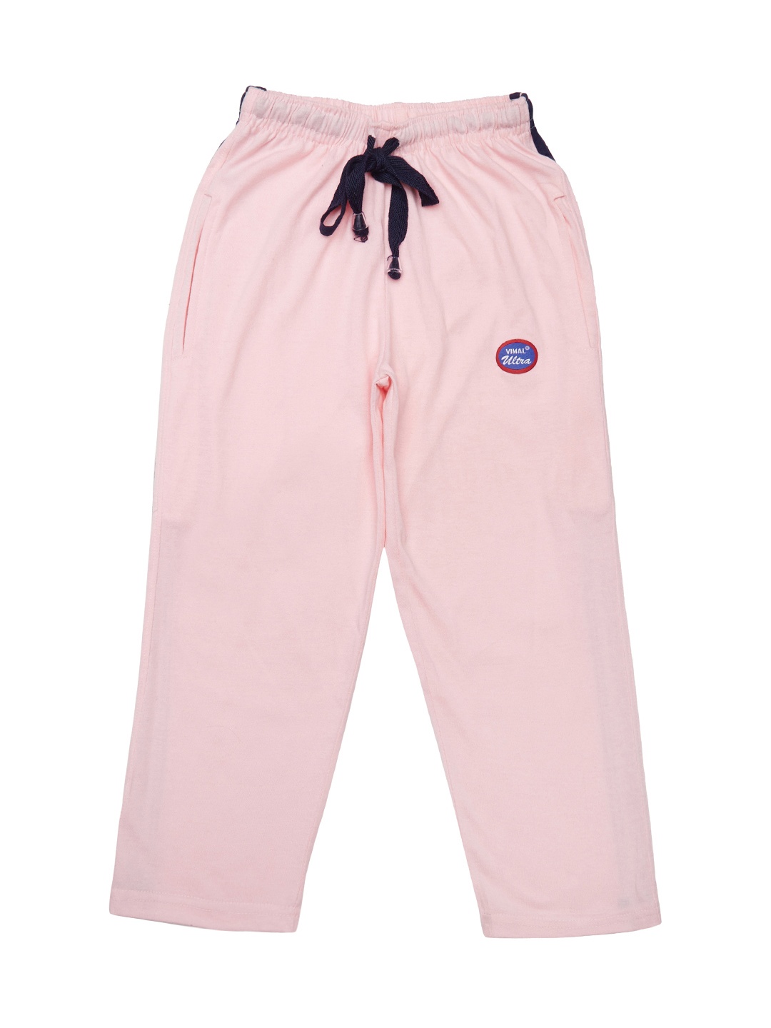 

VIMAL JONNEY Boys Pink Solid Slim Fit Track Pants