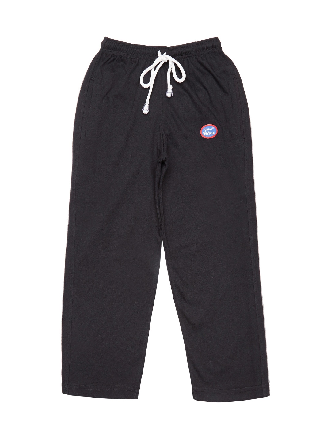 

MACK JONNEY Boys Black Solid Trackpants