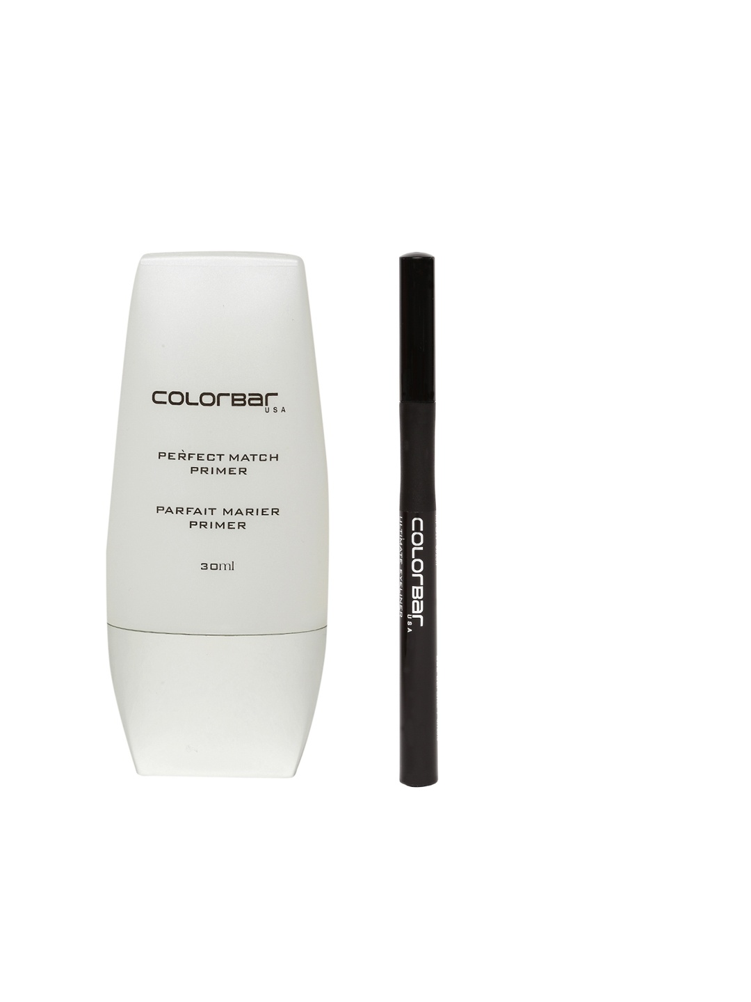 Colorbar Women Combo Pack of Primer & Eye Liner, White