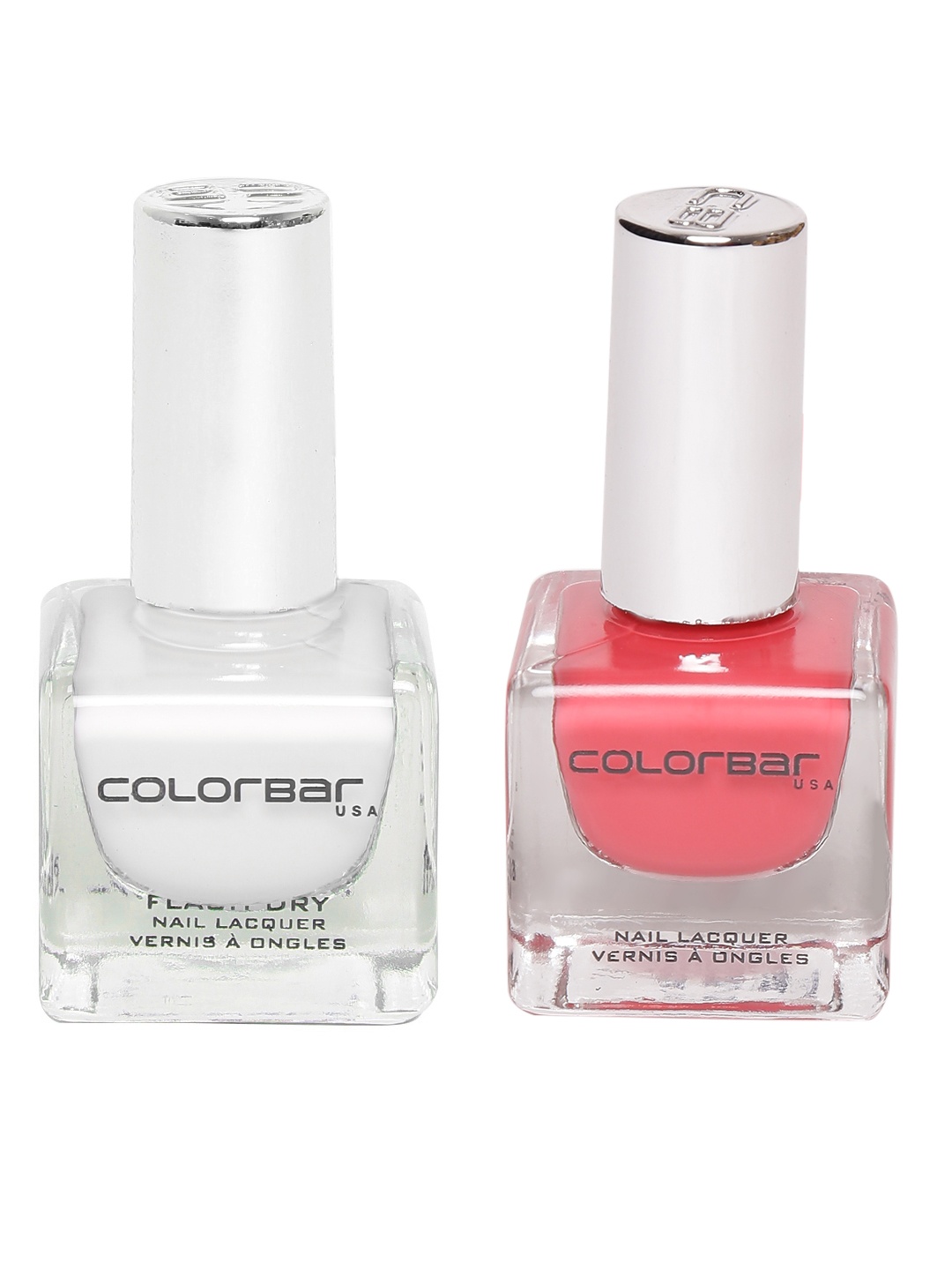 

Colorbar Women Pack of 2 Nail Lacquer, Off white