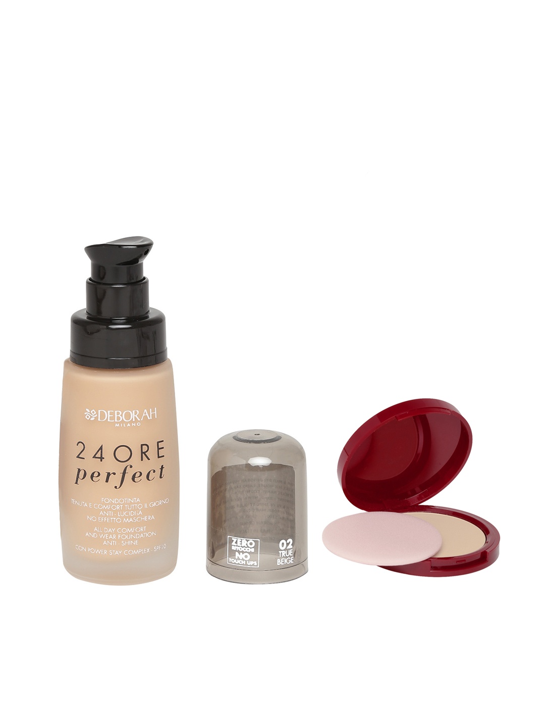 

Deborah Milano Perfect Foundation 02 & La Cipria Sand Compact 33 Set, Beige