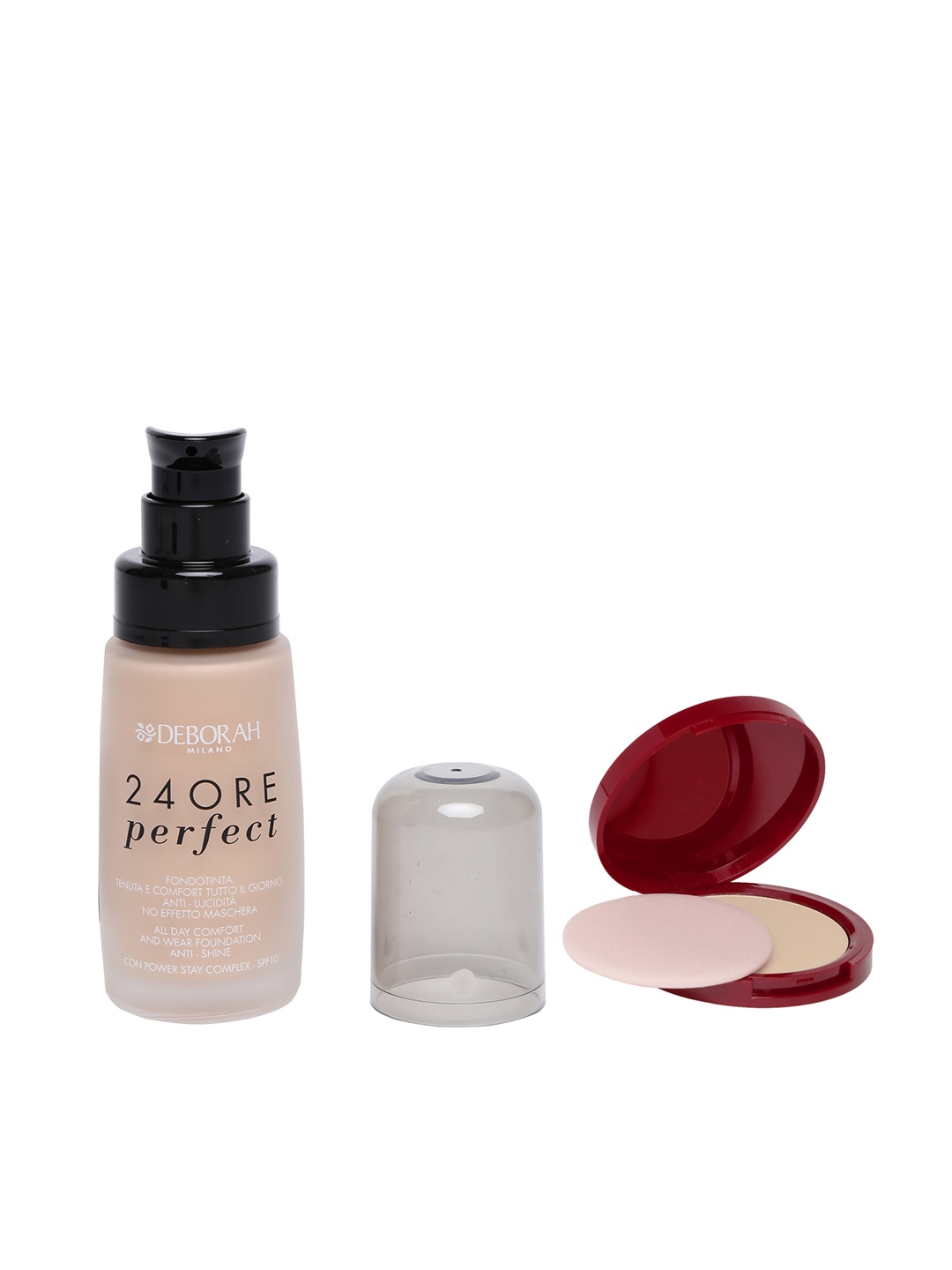 

Deborah Milano 24 Ore Anti-Shine Foundation & La Cipria Beige Compact 30 Set