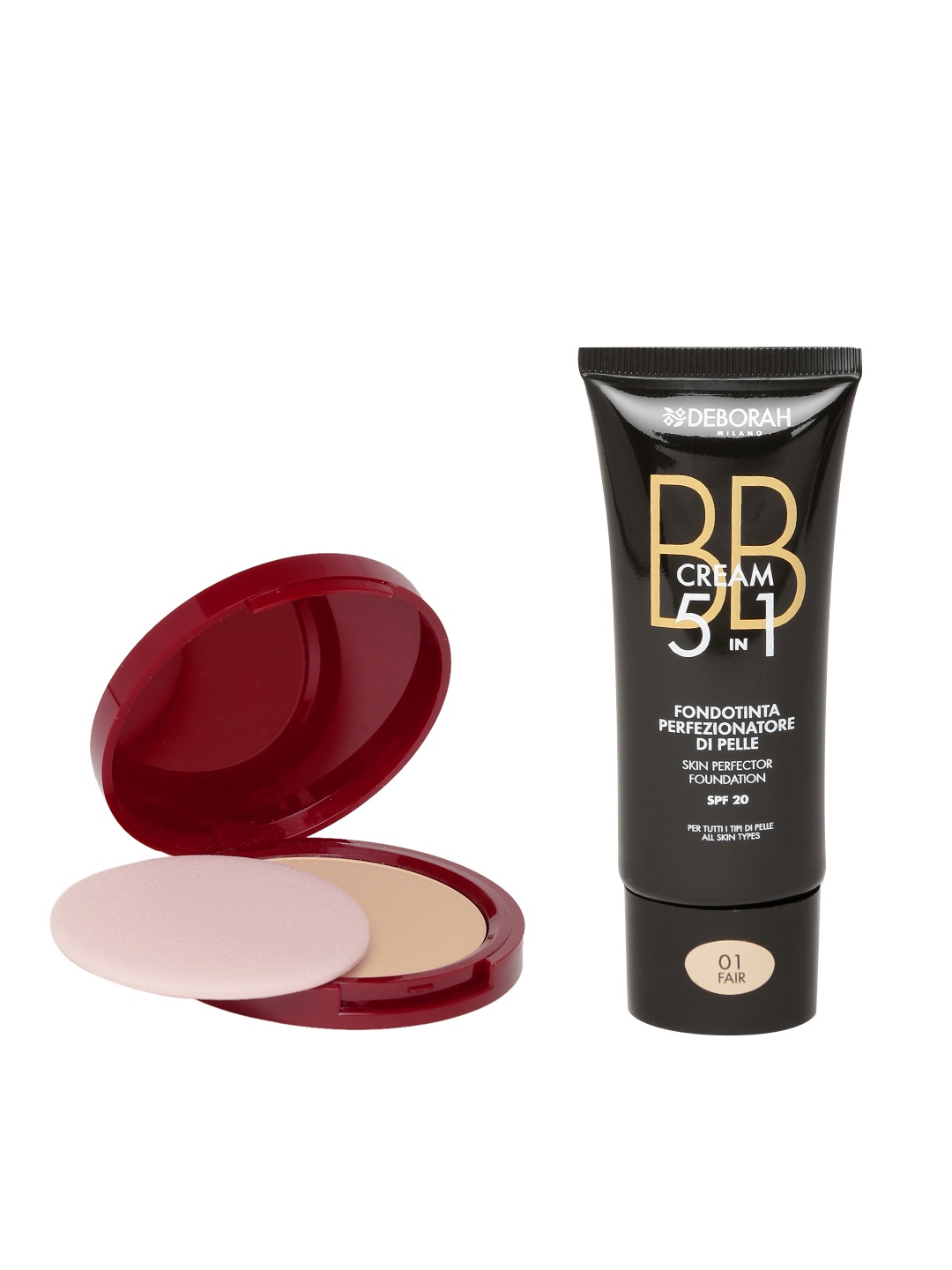 

Deborah Milano Beige SPF 20 BB Cream 02 & Sand Compact 33 Set