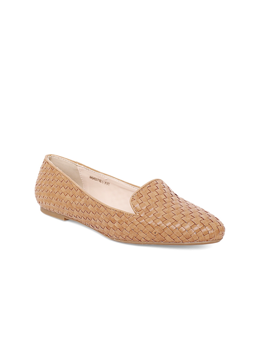 

Allen Solly Women Beige Basketweave Texture Ballerinas