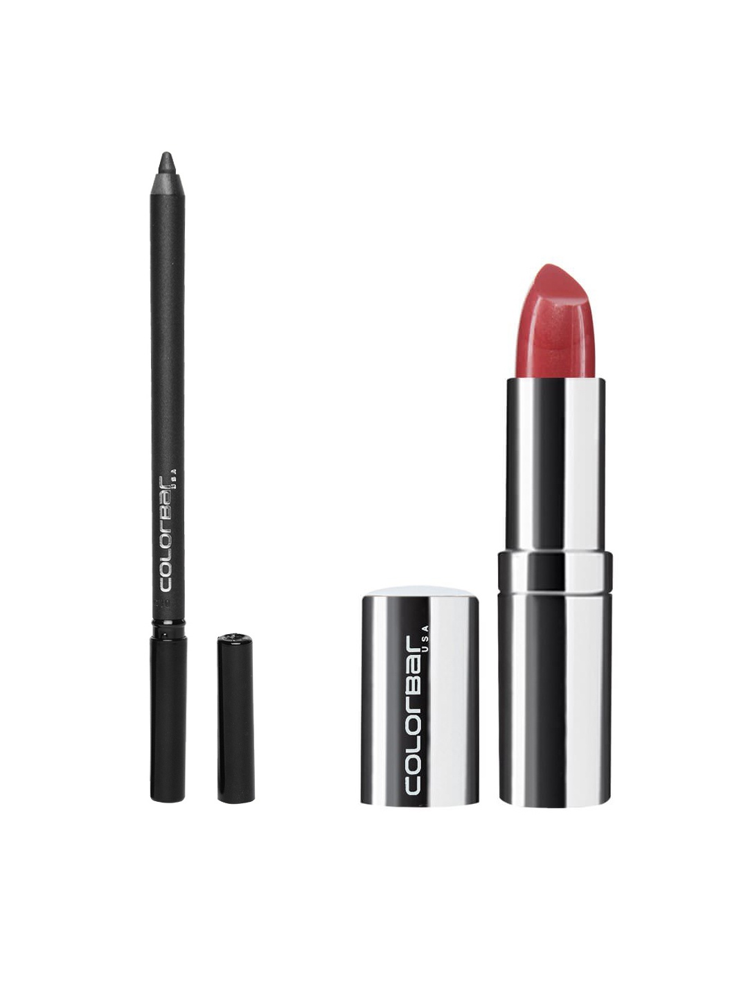 

Colorbar Women Set of Kajal & Velvet Matte Lipstick 1.2gm + 4.2gm, Black