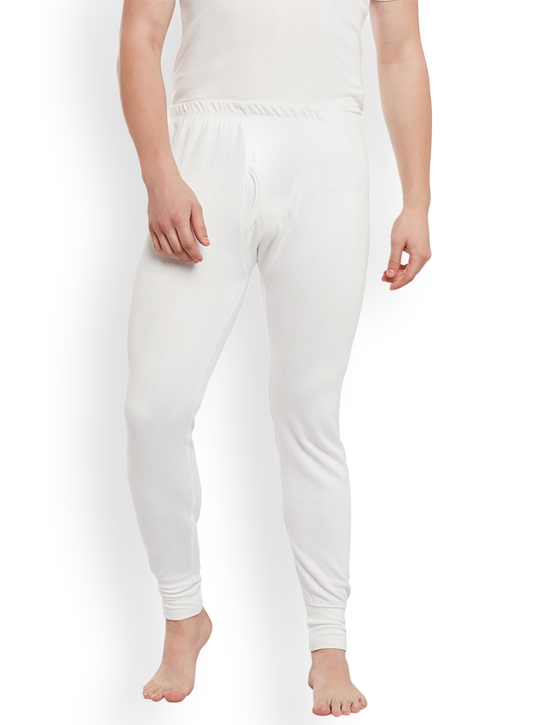 

VIAL JONNEY Men White Solid Thermal Bottoms thermal_lowerAcro_001