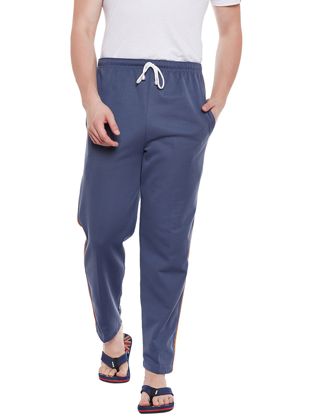 

VIMAL JONNEY Blue Solid Lounge Pants