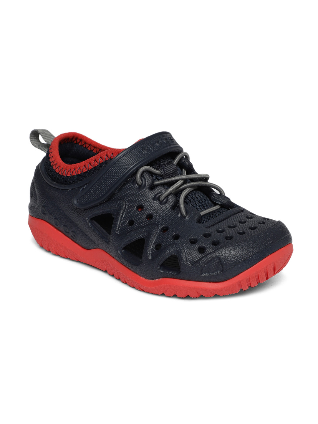 

Crocs Kids Navy Blue Shoe-Style Sandals