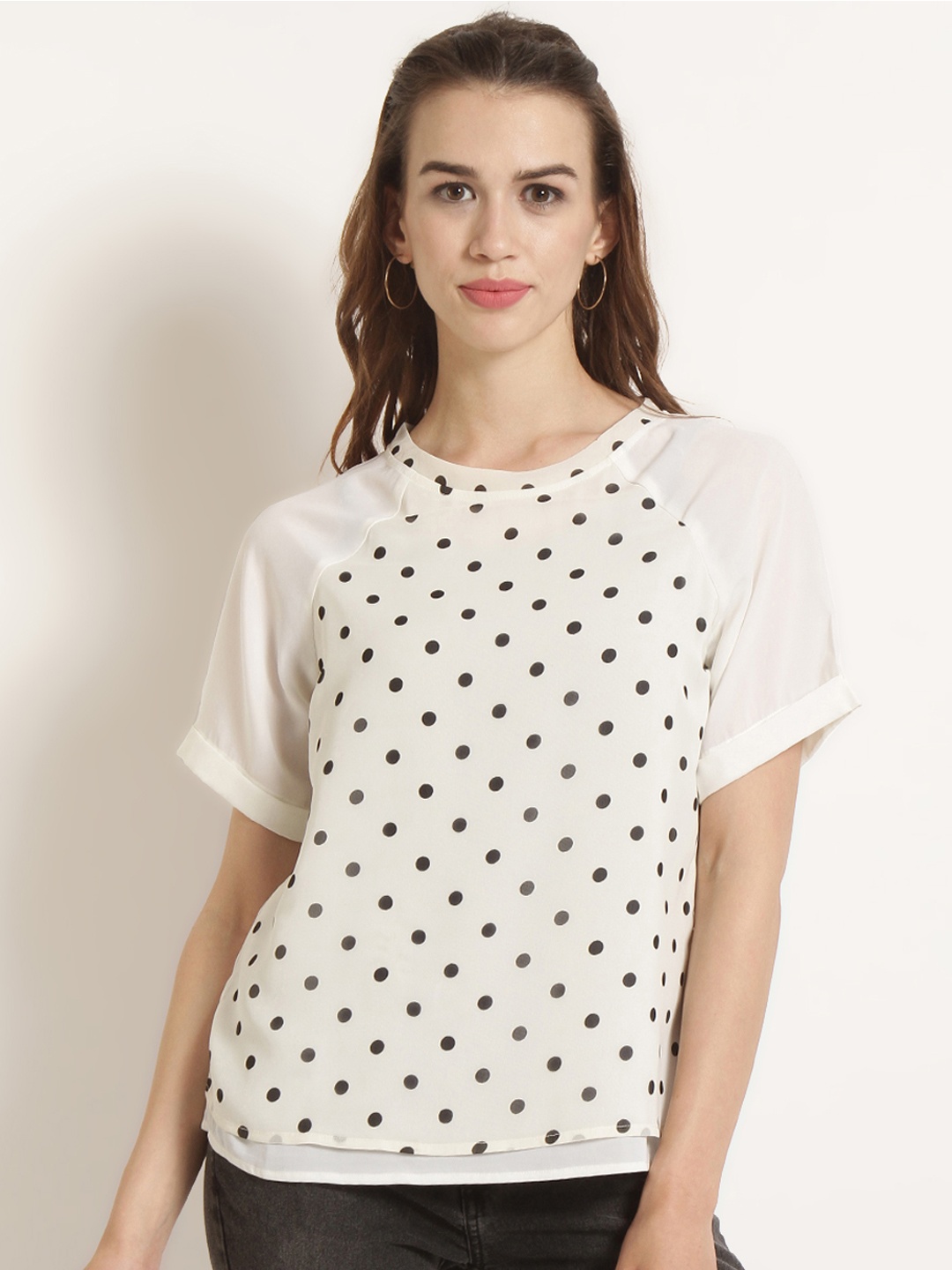 

RARE Women White Printed Top