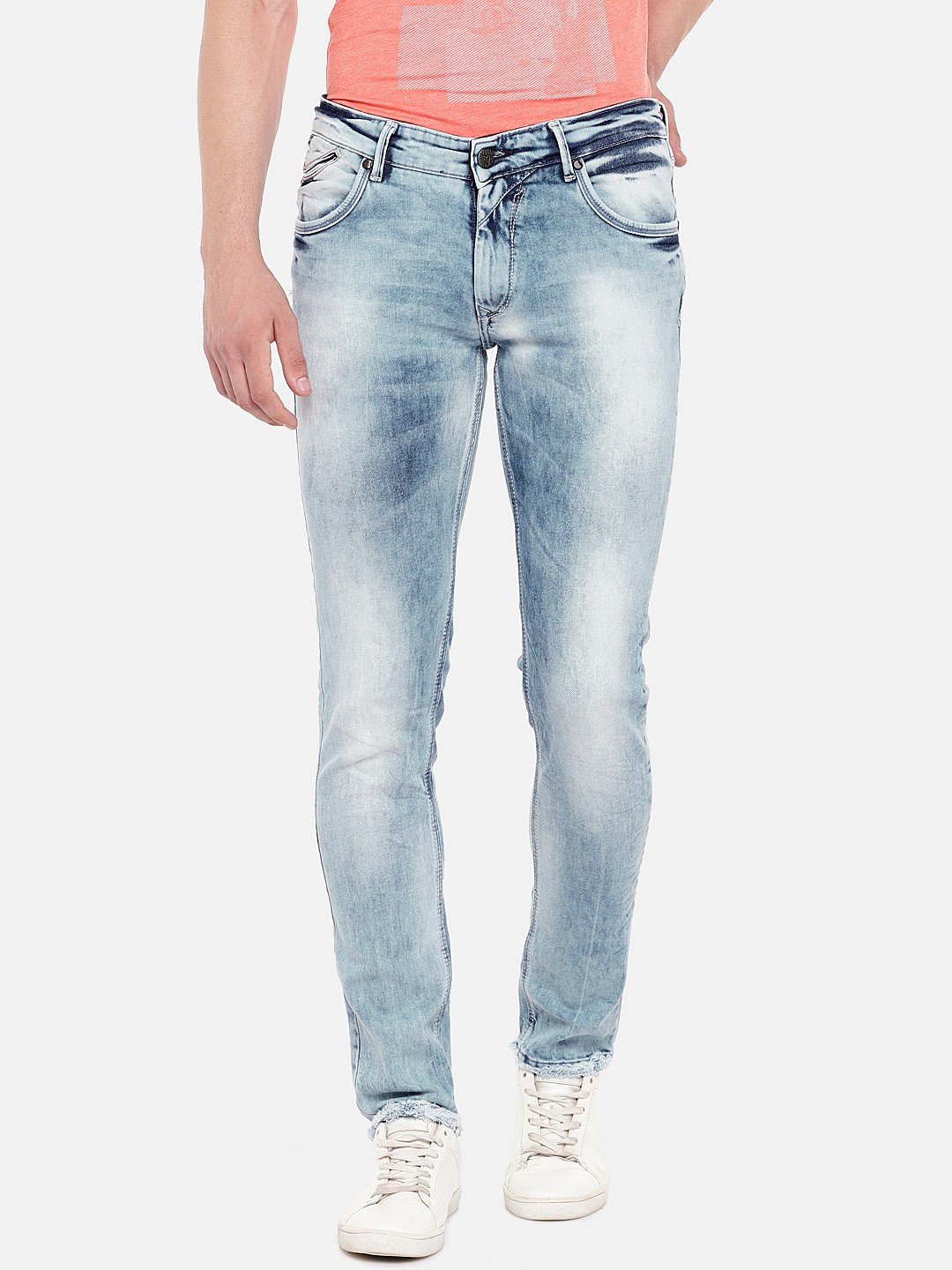 

SPYKAR Men Blue Skinny Fit Low-Rise Clean Look Jeans