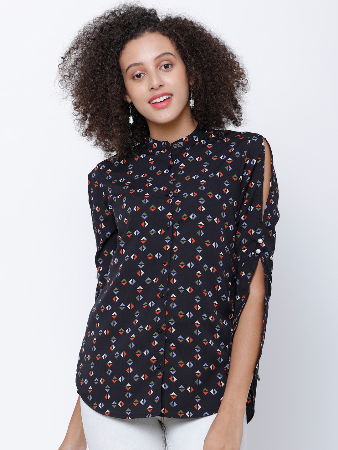 

Tokyo Talkies Women Black Printed Top