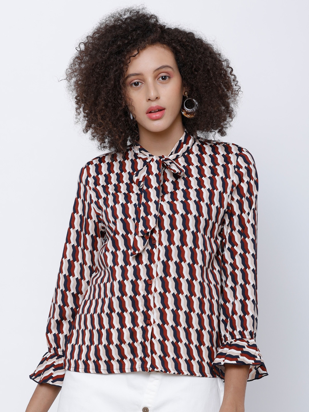 

Tokyo Talkies Women Maroon Printed Top