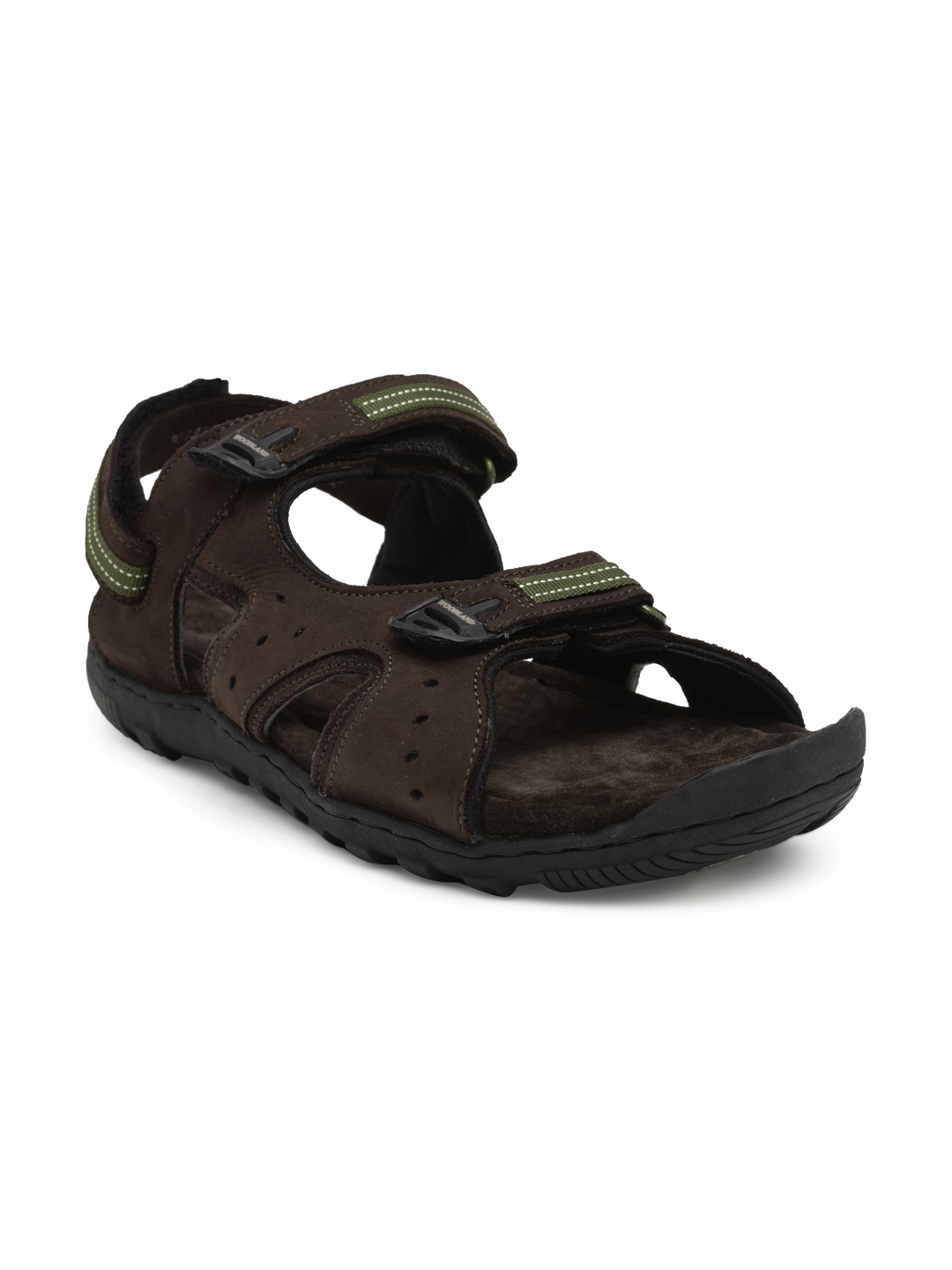 

Woodland ProPlanet Men Coffee Brown Leather Comfort Sandals
