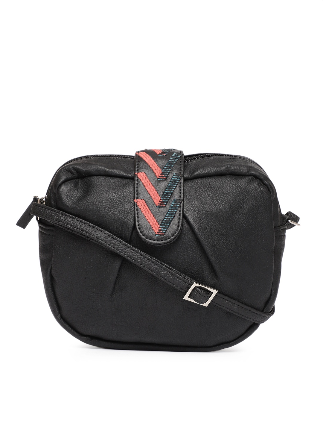 

Baggit Black Solid Sling Bag