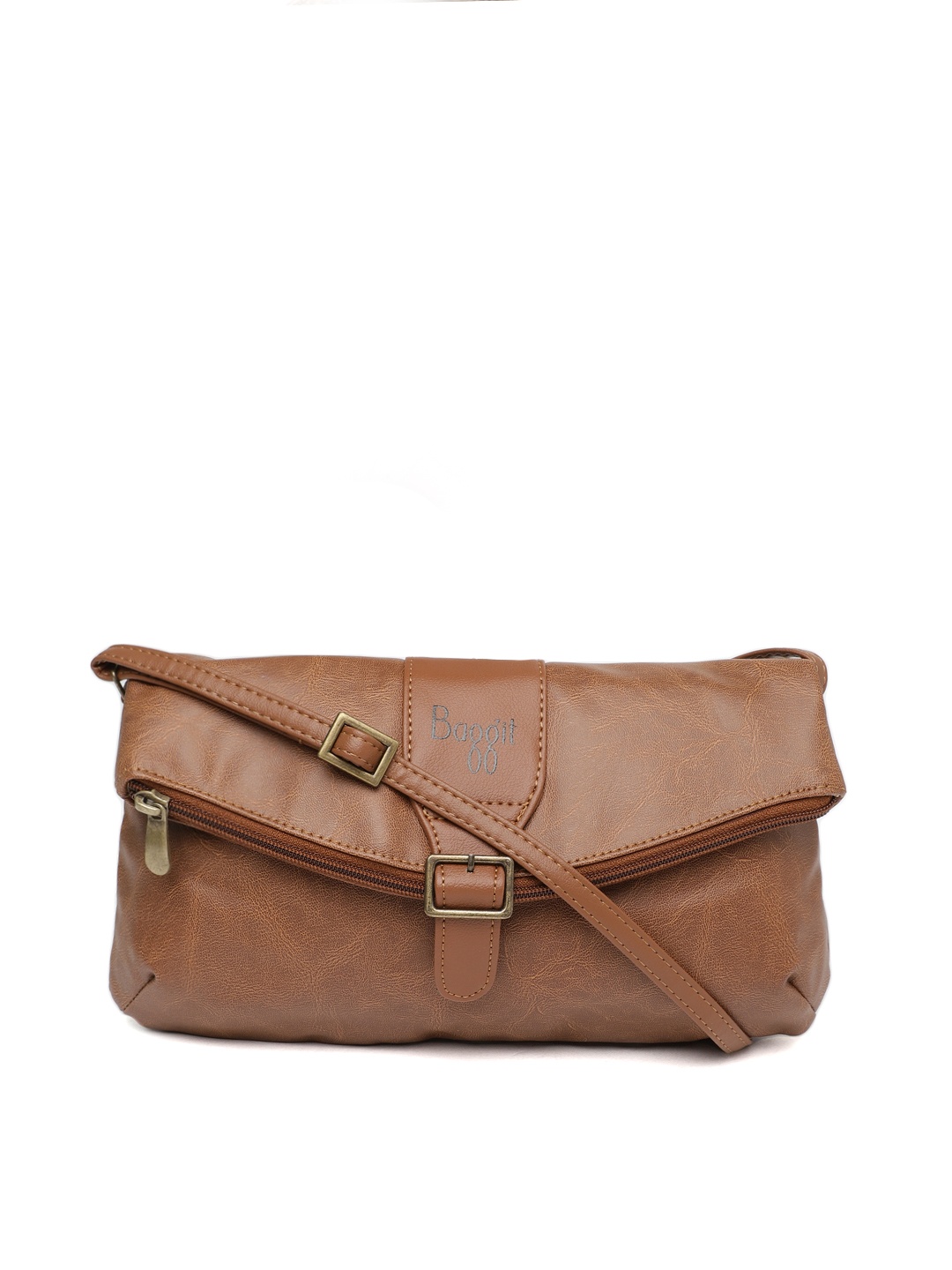 

Baggit Brown Solid Sling Bag