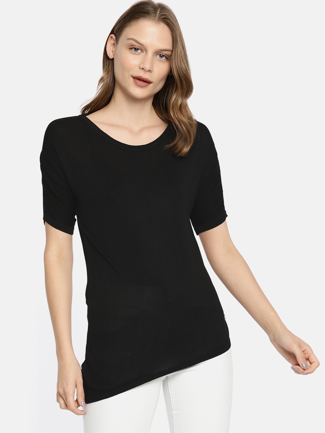 

Pepe Jeans Women Black Solid Top