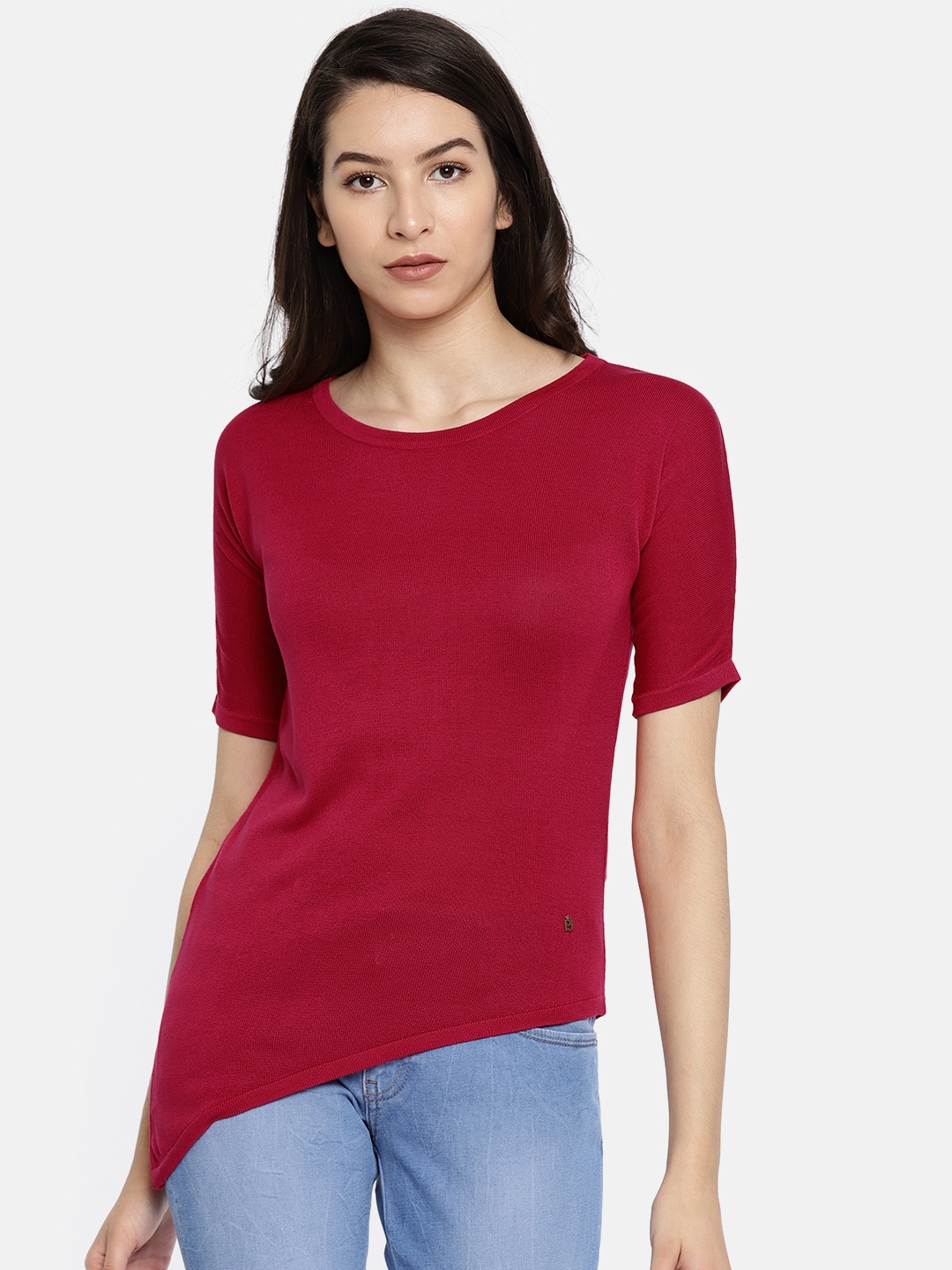 

Pepe Jeans Women Magenta Solid Top