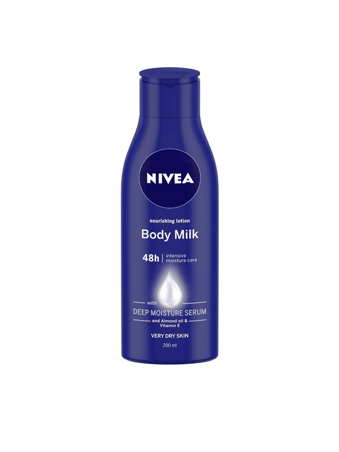 

Nivea Nourishing Body Milk for Very Dry Skin with 2x Almond Oil And Vitamin E 200 ml, Blue